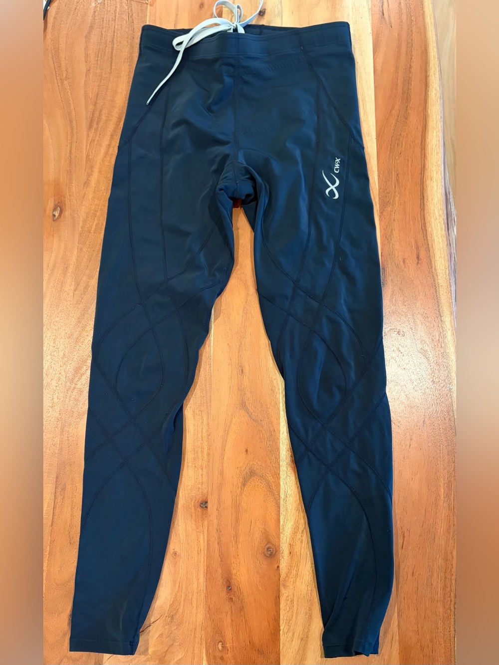 CW-X True Navy/Blue Stabilyx Joint Support Compression Tights